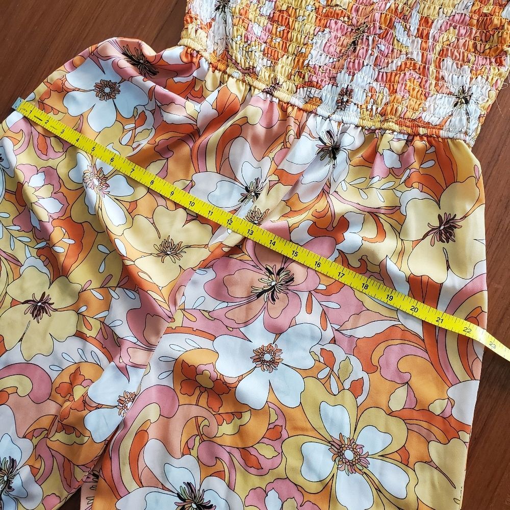 Inspired Hearts Floral Jumpsuit - Pink and Orange - Picture 4 of 7